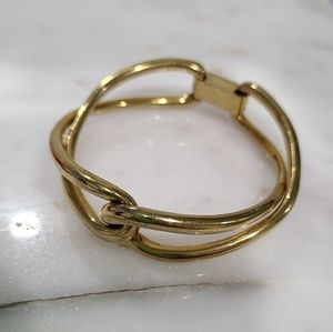 Gold Michael Kors Twist Bangle